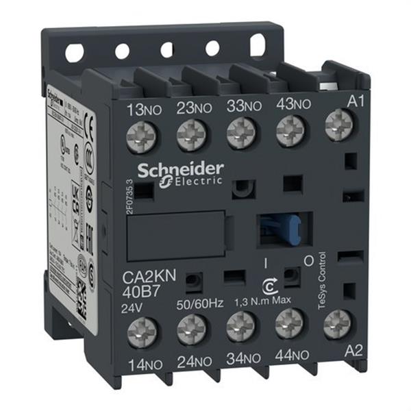 SCHNEIDER ELECTRIC CA2KN40M7 Minicontactor auxiliar 4 NA 220V CA 50-60Hz