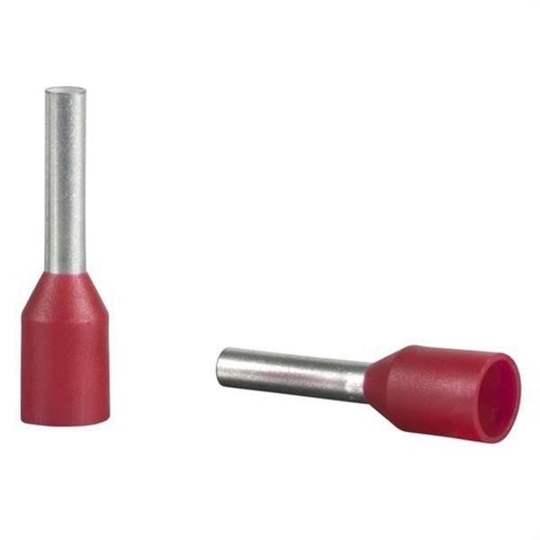 SCHNEIDER ELECTRIC DZ5CE010 Puntera media para conductor simple de 1mm² rojo