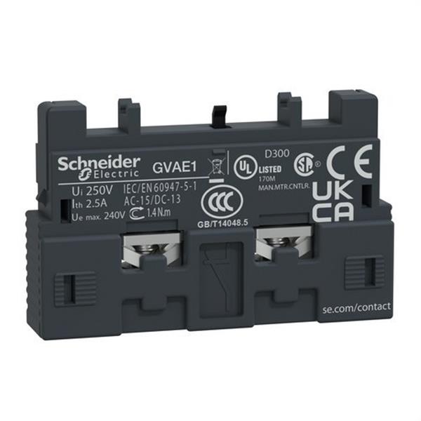 SCHNEIDER ELECTRIC GVAE1 Contacto auxiliar frontal NA/NC