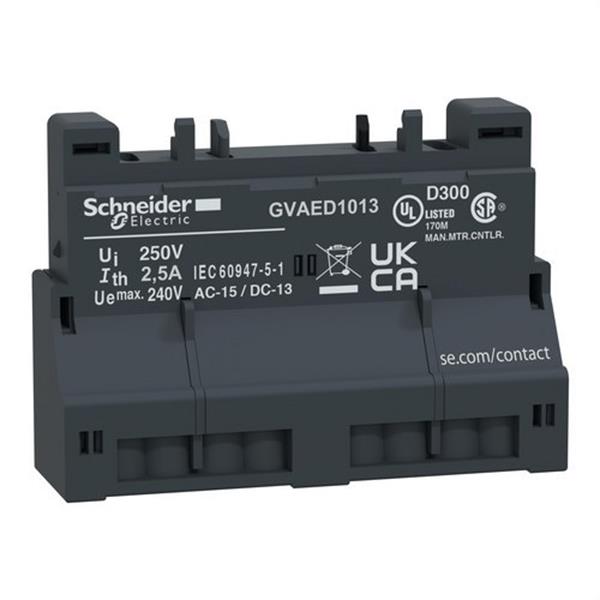 SCHNEIDER ELECTRIC GVAED1013 Contacto señalización NA+NA defecto borne resorte