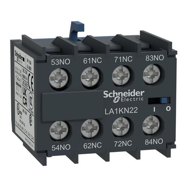 SCHNEIDER ELECTRIC LA1KN22 Contacto auxiliar instalación 2 NA+2 NC