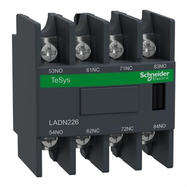 SCHNEIDER ELECTRIC LADN226 Bloque contacto auxiliar 2 NA/2 NC frontal anillo
