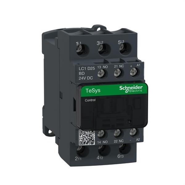 SCHNEIDER ELECTRIC LC1D25BD Contactor 25A 1 NA/1 NC 24V CC-AR antiparásito