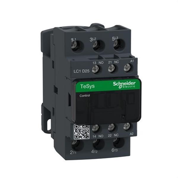 SCHNEIDER ELECTRIC LC1D25F7 Contactor 25A 1 NA/1 NC 110V 50-60Hz