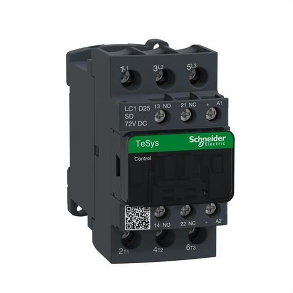 SCHNEIDER ELECTRIC LC1D25SD Contactor 25A 1 NA/1 NC 72V CC-AR antiparásito