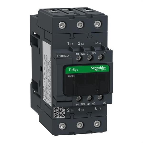 SCHNEIDER ELECTRIC LC1D50AB7 Contactor EVERLINK 3P AC3 440V 50A B7