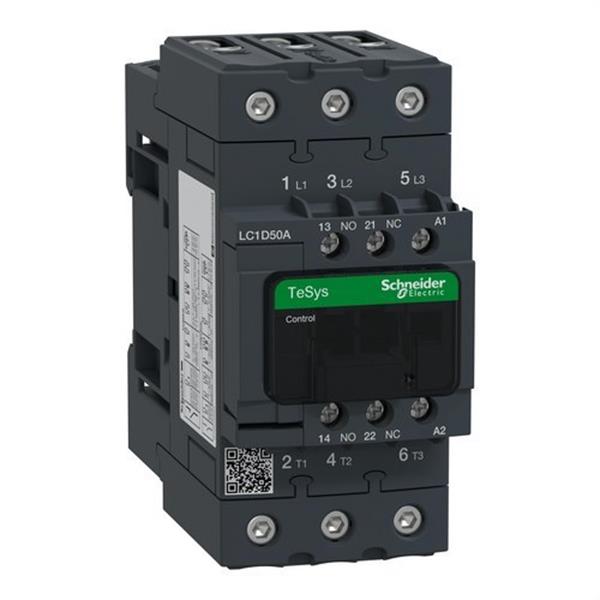 SCHNEIDER ELECTRIC LC1D50AV7 Contactor EVERLINK 3P AC3 440V 50A 400V