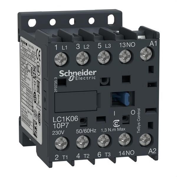 SCHNEIDER ELECTRIC LC1K0610B7 Minicontactor 6A 3P 24V CA 50-60Hz