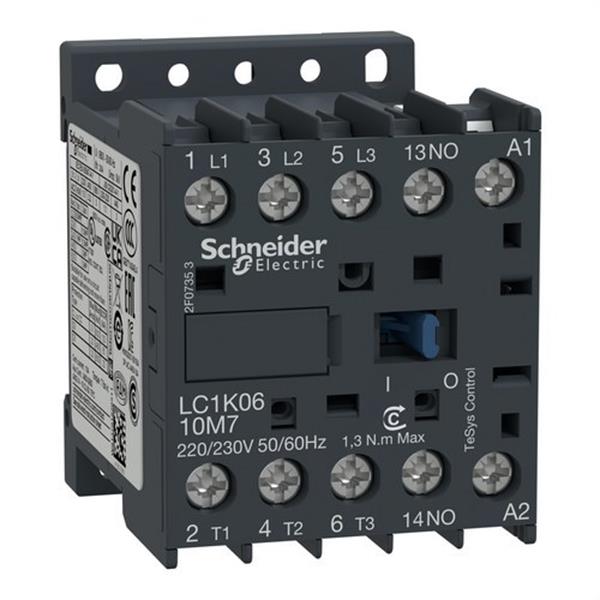SCHNEIDER ELECTRIC LC1K0610M7 Minicontactor 6A 3P 220V CA 50-60Hz