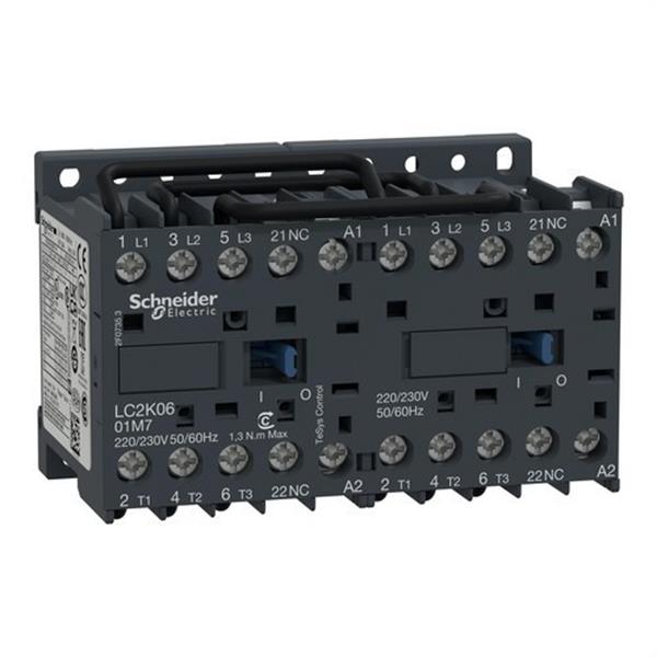 SCHNEIDER ELECTRIC LC2K0601M7 Minicontactor inversor 6A 3P 220V 50-60Hz