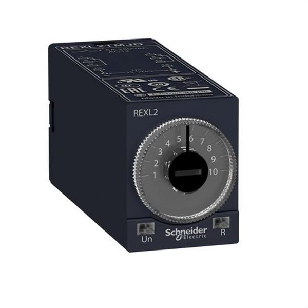 SCHNEIDER ELECTRIC REXL2TMP7 Temporizador enchufable miniatura 230V AC 2 contactos