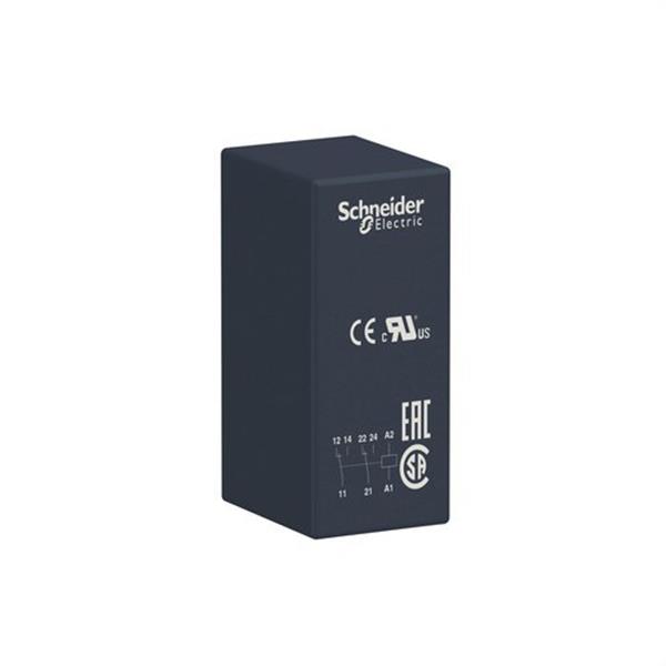 SCHNEIDER ELECTRIC RSB2A080P7 Relé enchufable 2 NA/NC 8A 230V AC