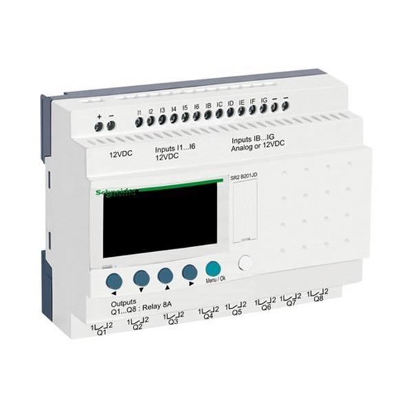 SCHNEIDER ELECTRIC SR2B201JD Relé programable ZELIO 12V E/S 20 con visor
