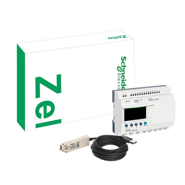 SCHNEIDER ELECTRIC SR2PACK2BD Kit relés SR2 B201BD + cable + software
