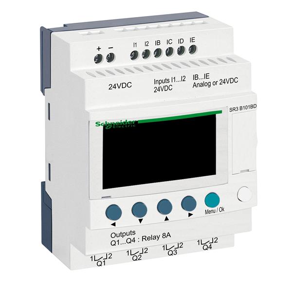 SCHNEIDER ELECTRIC SR3B101BD Relé programable módulo 24V E/S 10