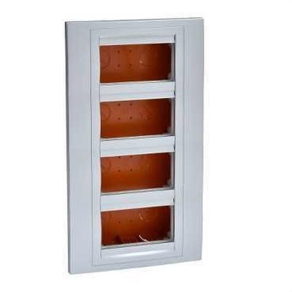SCHNEIDER ELECTRIC U22.744.30 Puesto de trabajo empotrar 4 C aluminio
