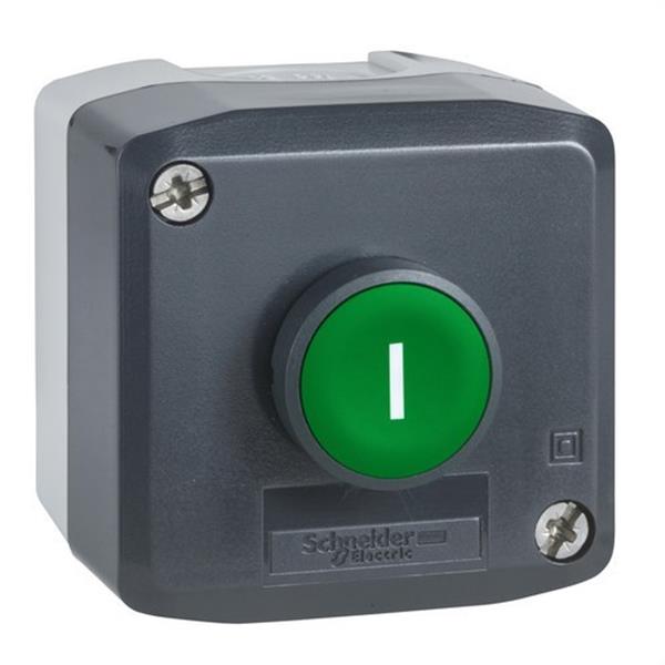 SCHNEIDER ELECTRIC XALD102 Caja 1 pulsador rasante verde "I"