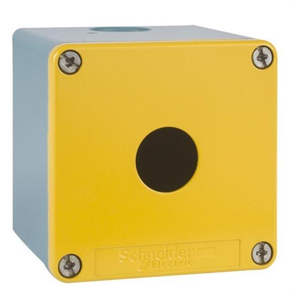 SCHNEIDER ELECTRIC XAPJ1501 *CAJA METÁLICA AZUL / AMARILLO 1 TALADRO DIÁMETRO 22,2 PROFUNDIDAD 74,5mm