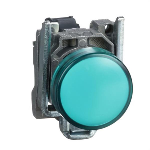 SCHNEIDER ELECTRIC XB4BVB3 Piloto LED diámetro 22 24V verde embellecedor metálico