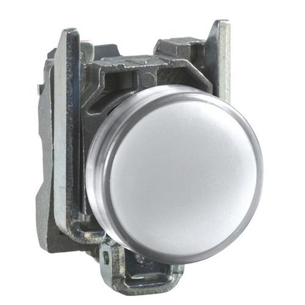 SCHNEIDER ELECTRIC XB4BVM1 Piloto LED diámetro 22 230-240V blanco embellecedor metálico