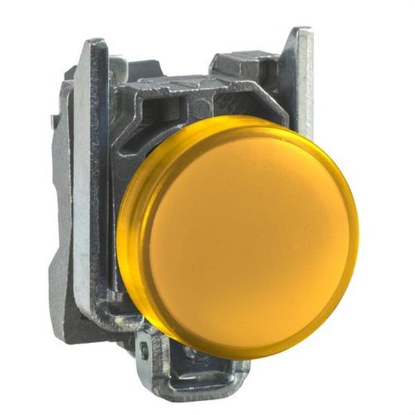 SCHNEIDER ELECTRIC XB4BVM5 Piloto LED diámetro 22 230-240V amarillo embellecedor metálico