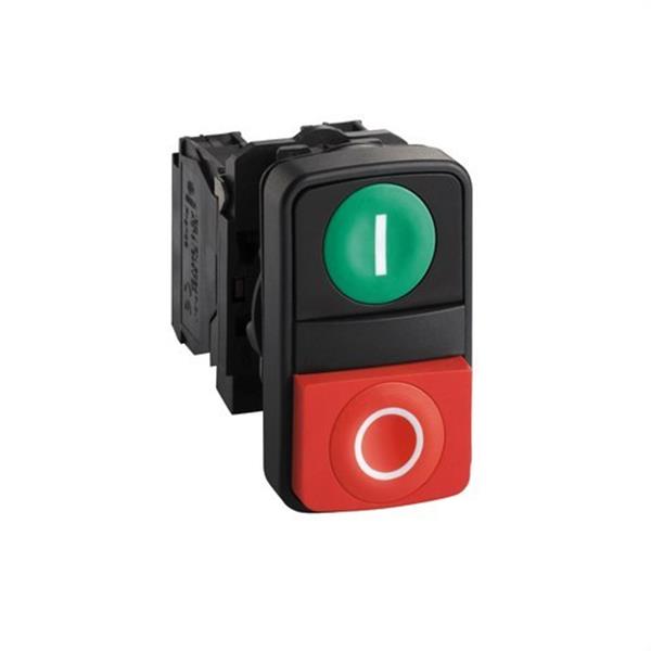 SCHNEIDER ELECTRIC XB5AL73415 Pulsador doble verde / rojo IP66 CC/CA
