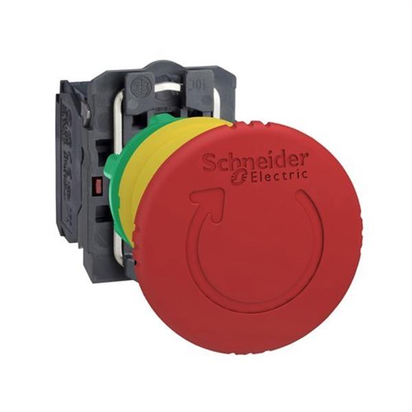 SCHNEIDER ELECTRIC XB5AS8445 Pulsador seta diámetro 40 girar rojo embellecedor plástico