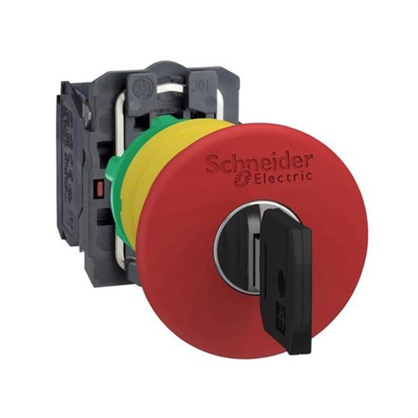 SCHNEIDER ELECTRIC XB5AS9445 Pulsador seta diámetro 40 desenclavamiento rojo embellecedor plástico