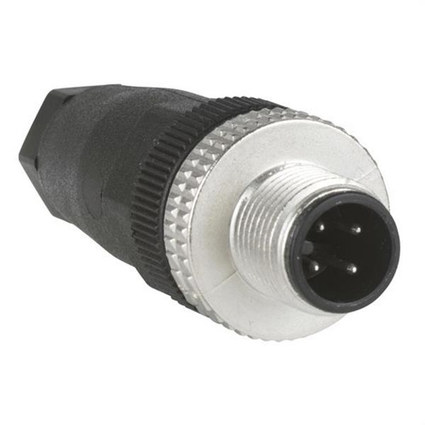 TELEMECANIQUE XZCC12MDM40B Conector M12 metálico macho recto