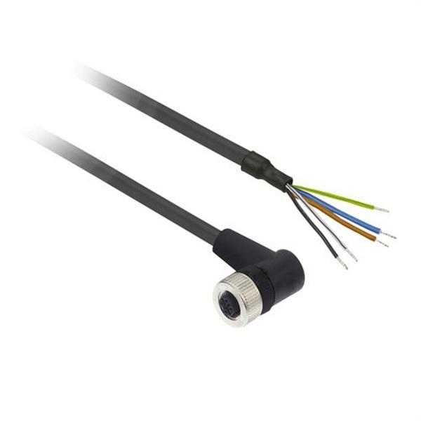TELEMECANIQUE XZCP1264L5 Prolongador hembra M12 acodados 5m