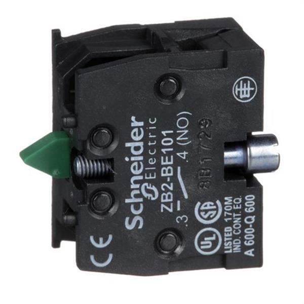 SCHNEIDER ELECTRIC ZB2BE101 Bloque de contacto de retorno resorte 1 NA montaje frontal