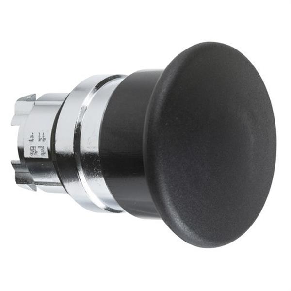 SCHNEIDER ELECTRIC ZB4BC2 Cabeza pulsador seta diámetro 22 40mm negra embellecedor metálico