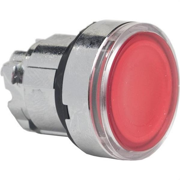 SCHNEIDER ELECTRIC ZB4BH043 Cabeza pulsador luminoso LED rasante P-P roja