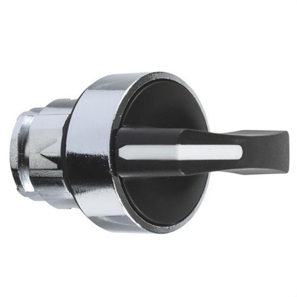 SCHNEIDER ELECTRIC ZB4BJ3 Cabeza selector diámetro 22 maneta larga negra 3 fijación embellecedor metálico