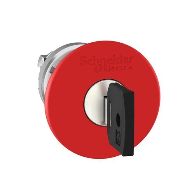 SCHNEIDER ELECTRIC ZB4BS944 Cabeza pulsador seta diámetro 40 desenclavamiento roja embellecedor metálico