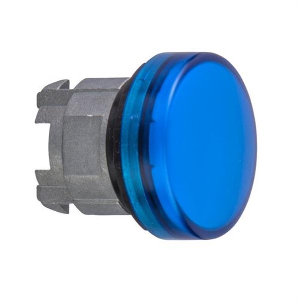 SCHNEIDER ELECTRIC ZB4BV063 Cabeza piloto luminoso diámetro 22 redonda con lente lisa azul