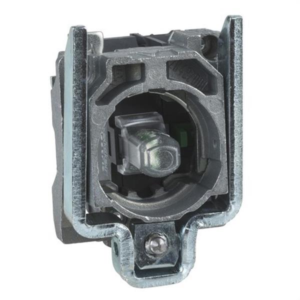 SCHNEIDER ELECTRIC ZB4BW0B15 Cuerpo diámetro 22mm 24V 1 NA/1 NC con LED blanco tornillo embellecedor metálico