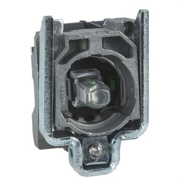 SCHNEIDER ELECTRIC ZB4BW0B45 Cuerpo diámetro 22mm 24V 1 NA/1 NC con LED rojo tornillo embellecedor metálico