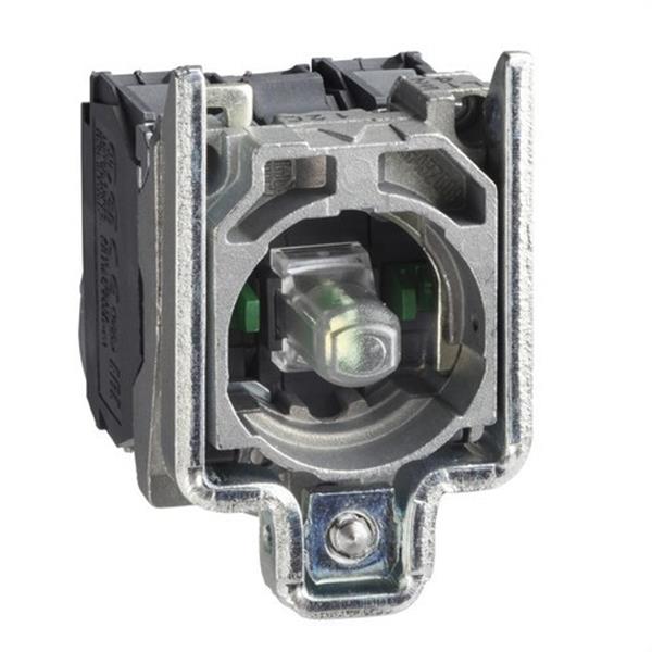 SCHNEIDER ELECTRIC ZB4BW0M33 Cuerpo diámetro 22mm 230-240V 2 NA con LED verde tornillo embellecedor metálico