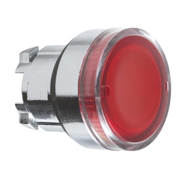 SCHNEIDER ELECTRIC ZB4BW34 Cabeza pulsador luminoso diámetro 22 rasante roja embellecedor metálico