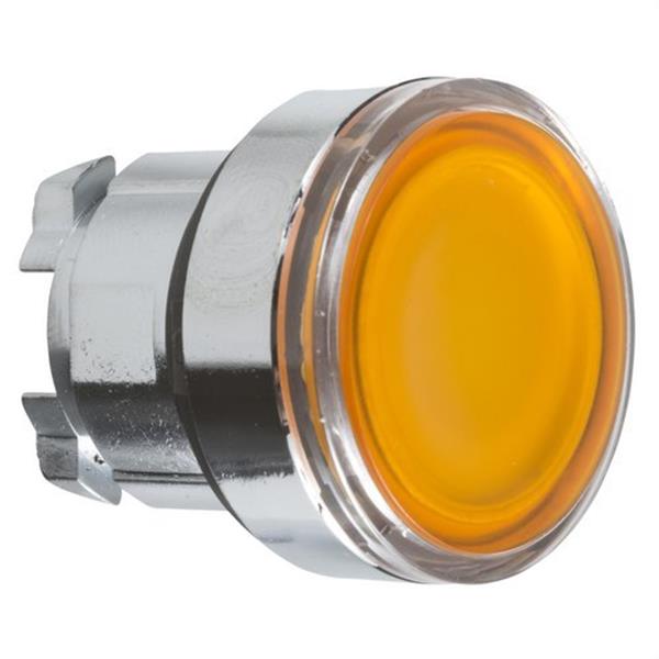 SCHNEIDER ELECTRIC ZB4BW353 Cabeza pulsador luminoso diámetro 22 rasante amarilla embellecedor metálico