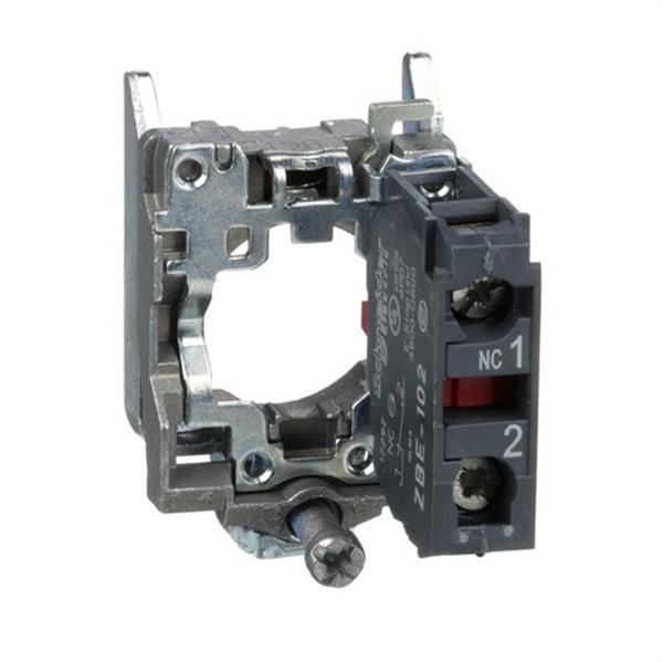 SCHNEIDER ELECTRIC ZB4BZ102 Cuerpo diámetro 22mm 1 NC con conexión tornillo embellecedor metálico