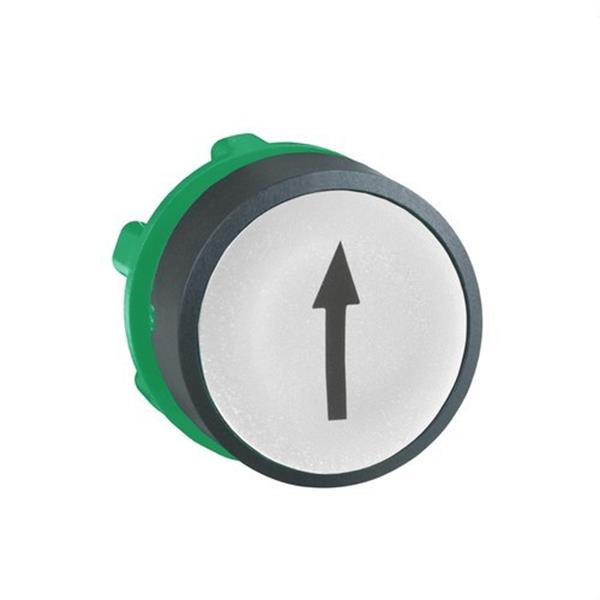 SCHNEIDER ELECTRIC ZB5AA334 Cabeza pulsador diámetro 22 rasante blanco flecha negro embellecedor plástico