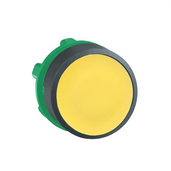 SCHNEIDER ELECTRIC ZB5AA5 Cabeza pulsador diámetro 22 rasante amarillo embellecedor plástico