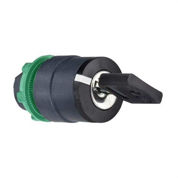 SCHNEIDER ELECTRIC ZB5AG2 Cabeza selector diámetro 22 llave 2 fijas embellecedor plástico
