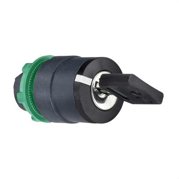 SCHNEIDER ELECTRIC ZB5AG6 Cabeza selector diámetro 22 llave 2 vuelta / unipolar embellecedor plástico