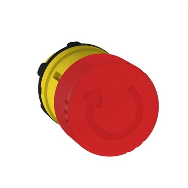 SCHNEIDER ELECTRIC ZB5AS834 Cabeza pulsador seta diámetro 30 girar roja embellecedor plástico