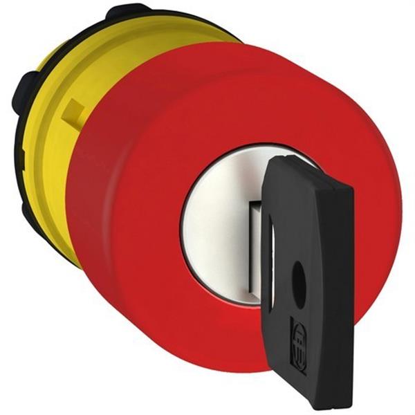 SCHNEIDER ELECTRIC ZB5AS934 Cabeza pulsador seta diámetro 30 desenclavamiento roja embellecedor plástico