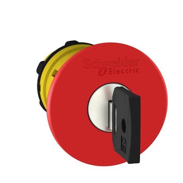 SCHNEIDER ELECTRIC ZB5AS944 Cabeza pulsador seta diámetro 40 desenclavamiento roja embellecedor plástico
