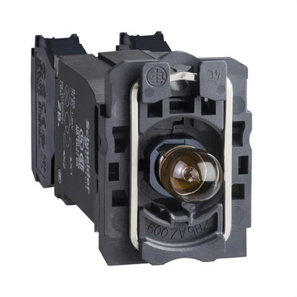 SCHNEIDER ELECTRIC ZB5AW035 Cuerpo diámetro 22mm 110-120V 1 NA/1 NC con transformador embellecedor plástico